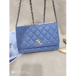 Fake Classic Lambskin Woc Bag A80972 Blue Replica
