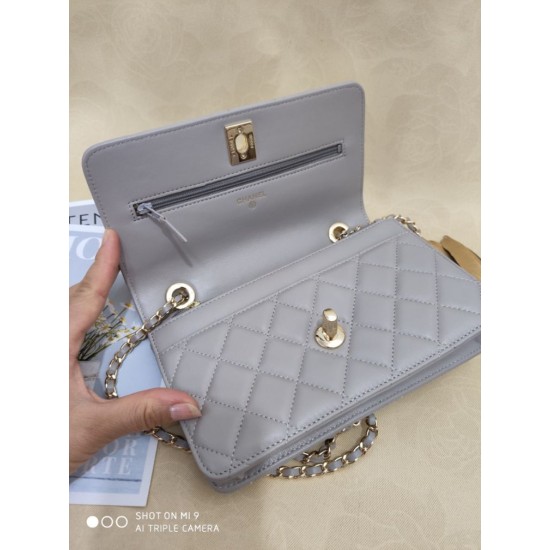 Replica Classic Lambskin Woc Bag A80972 Gray