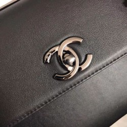 Replica Trendy CC Bag Black A92236 Burgundy Hardware