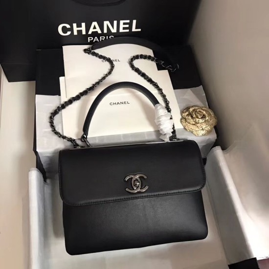 Fake Trendy CC Bag Black A92236 Burgundy Hardware Replica Replica Trendy CC Bag Black A92236 Burgundy Hardware