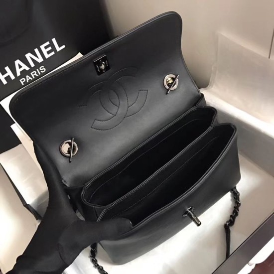Fake Trendy CC Bag Black A92236 Burgundy Hardware Replica Replica Trendy CC Bag Black A92236 Burgundy Hardware