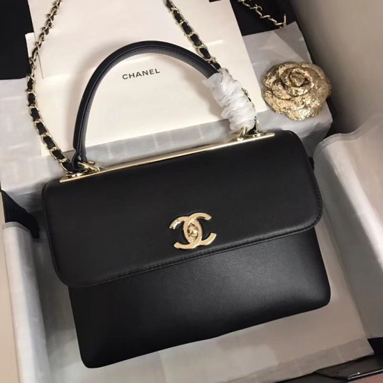 Fake Trendy CC Bag Black A92236 Gold Hardware Replica Fake Trendy CC Bag Black A92236 Gold Hardware Replica