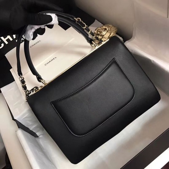 Fake Trendy CC Bag Black A92236 Gold Hardware Replica Fake Trendy CC Bag Black A92236 Gold Hardware Replica