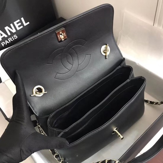 Fake Trendy CC Bag Black A92236 Gold Hardware Replica Fake Trendy CC Bag Black A92236 Gold Hardware Replica