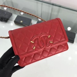 Replica CC Filigree Wallet On Chain Red