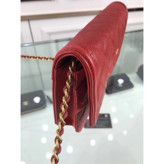 Replica CC Filigree Wallet On Chain Red