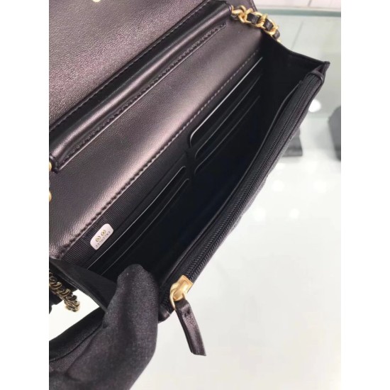 Replica CC Filigree Wallet On Chain Black