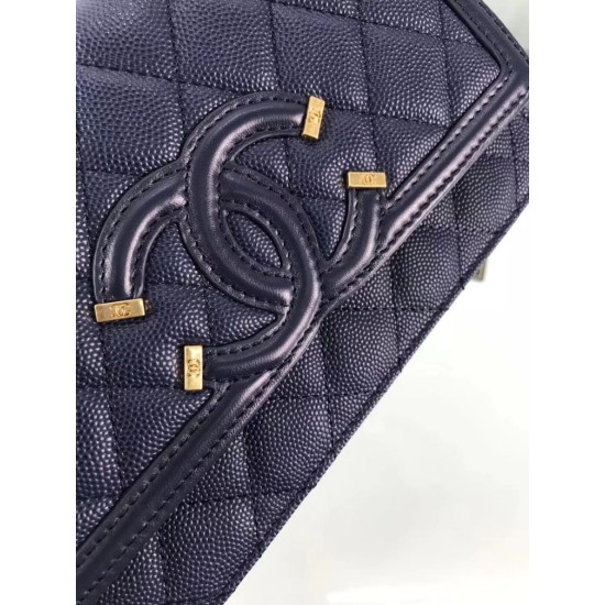 Replica CC Filigree Wallet On Chain Blue