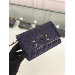 Replica CC Filigree Wallet On Chain Blue