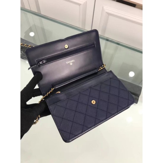 Replica CC Filigree Wallet On Chain Blue
