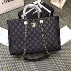 Fake Large Shopping Bag A93525 Black Replica