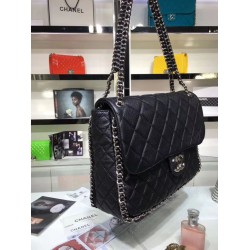 Fake Classic Flap Bag Deerskin A94005 Replica