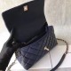 Fake Coco Top Handle Messenger Bag Caviar Leather A95168 Blue Replica Fake Coco Top Handle Messenger Bag Caviar Leather A95168 Blue Replica