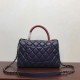 Replica Coco Top Handle Messenger Bag Caviar Leather A95168 Black Replica Coco Top Handle Messenger Bag Caviar Leather A95168 Black