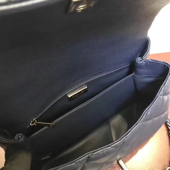 Replica Coco Top Handle Messenger Bag Caviar Leather A95168 Black Replica Coco Top Handle Messenger Bag Caviar Leather A95168 Black