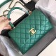 Replica Coco Top Handle Messenger Bag Caviar Leather A95168 Green Replica Coco Top Handle Messenger Bag Caviar Leather A95168 Green