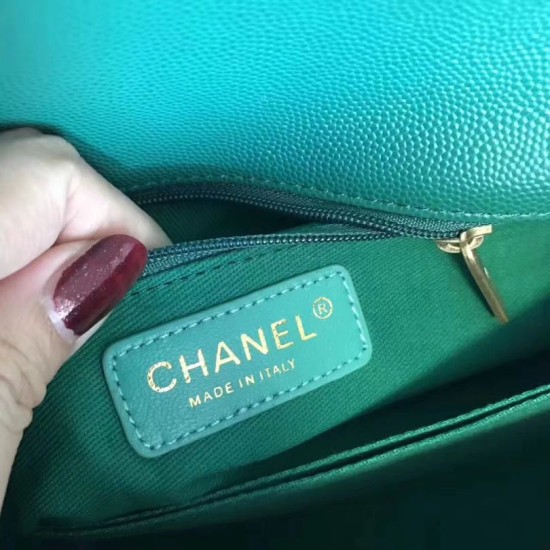Replica Coco Top Handle Messenger Bag Caviar Leather A95168 Green Replica Coco Top Handle Messenger Bag Caviar Leather A95168 Green