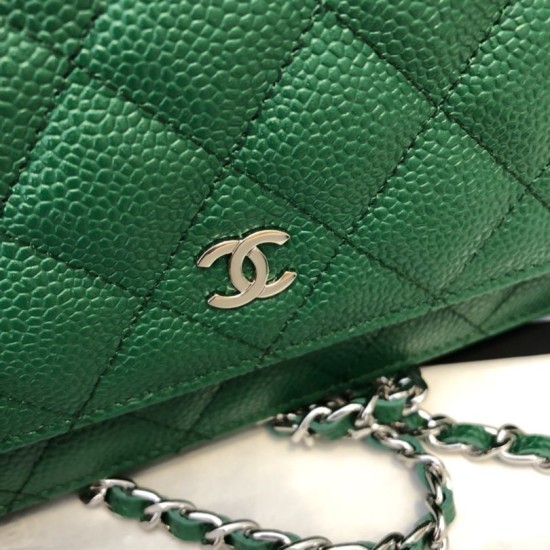 Replica Clacci Grained Calfskin Woc Bag A33814 Green Replica Clacci Grained Calfskin Woc Bag A33814 Green