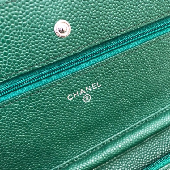 Replica Clacci Grained Calfskin Woc Bag A33814 Green Replica Clacci Grained Calfskin Woc Bag A33814 Green
