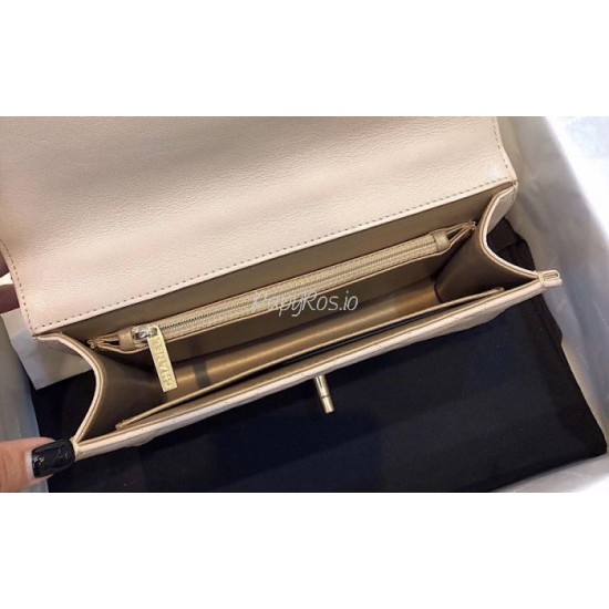 Replica Short Pearl Handle Bag AS0585 Apricot