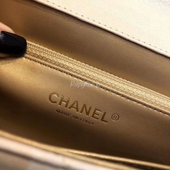 Replica Short Pearl Handle Bag AS0585 Apricot