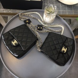 Replica Side Pack Bag With Pearls AS0614 Black Fake Side Pack Bag With Pearls AS0614 Black Replica