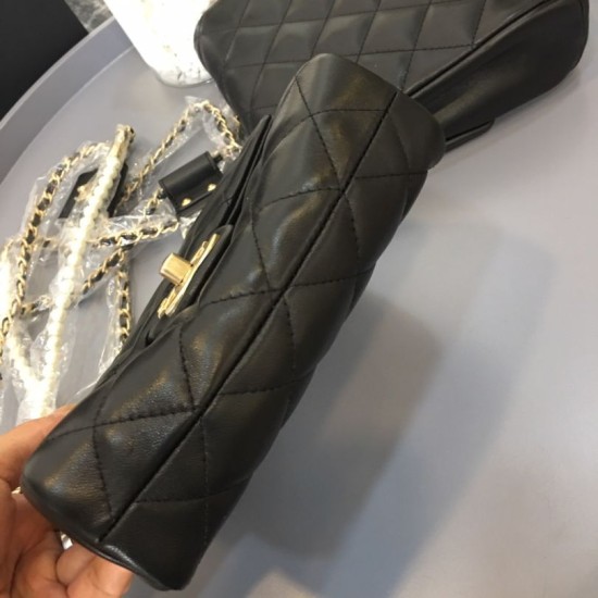 Replica Side Pack Bag With Pearls AS0614 Black Fake Side Pack Bag With Pearls AS0614 Black Replica