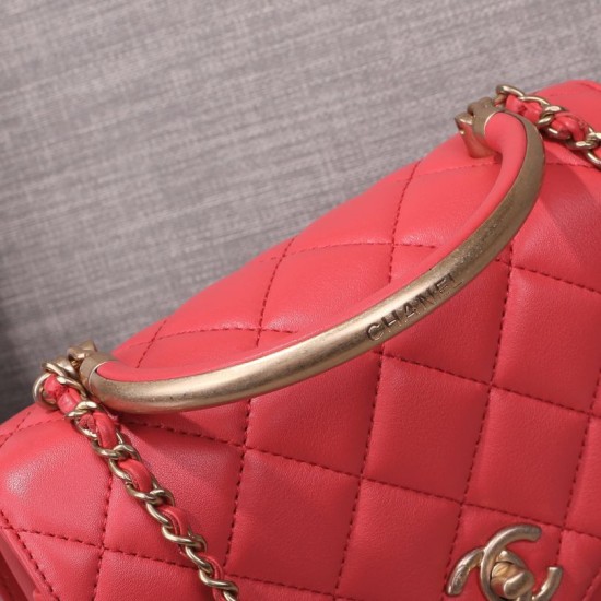 Fake Envelope Flap Bag With Top Handle AS0625 Red Replica