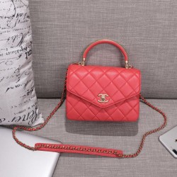Fake Envelope Flap Bag With Top Handle AS0625 Red Replica