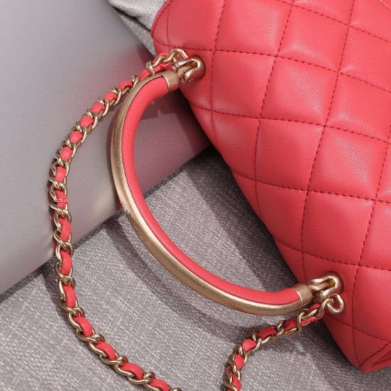 Fake Envelope Flap Bag With Top Handle AS0625 Red Replica