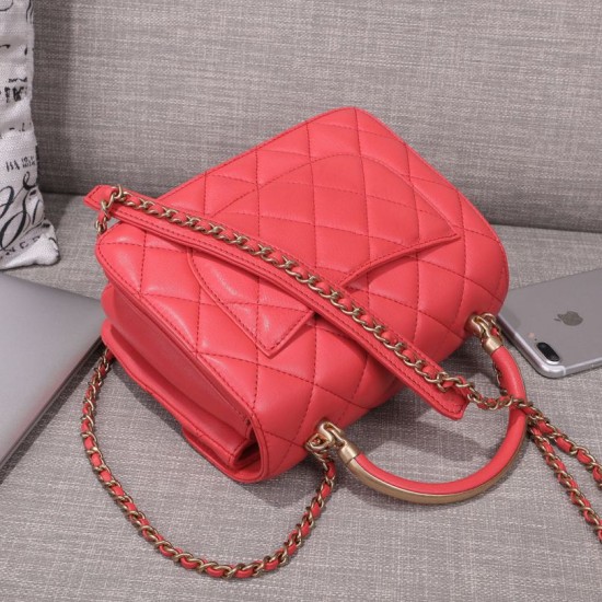 Fake Envelope Flap Bag With Top Handle AS0625 Red Replica