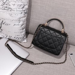 Replica Envelope Flap Bag With Top Handle AS0625 Black