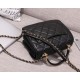 Replica Envelope Flap Bag With Top Handle AS0625 Black