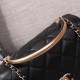 Replica Envelope Flap Bag With Top Handle AS0625 Black