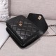 Replica Envelope Flap Bag With Top Handle AS0625 Black