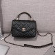 Replica Envelope Flap Bag With Top Handle AS0625 Black