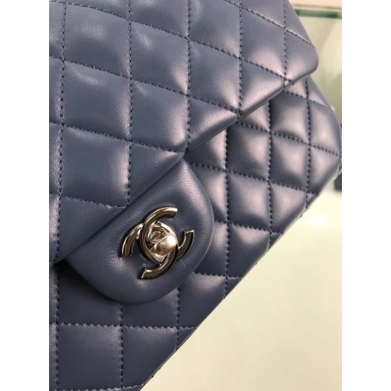 Fake Classic Jumbo Flap Bag A01112 Blue Replica