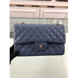 Fake Classic Jumbo Flap Bag A01112 Blue Replica