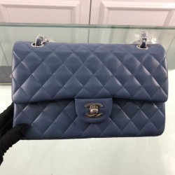 Fake Classic Jumbo Flap Bag A01112 Blue Replica