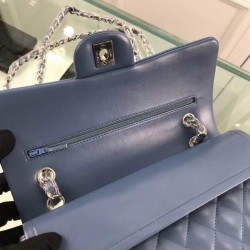 Fake Classic Jumbo Flap Bag A01112 Blue Replica