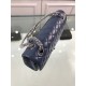 Fake Classic Jumbo Flap Bag A01112 Blue Replica