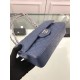 Fake Classic Jumbo Flap Bag A01112 Blue Replica