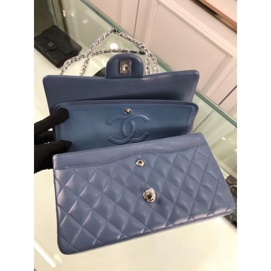 Fake Classic Jumbo Flap Bag A01112 Blue Replica