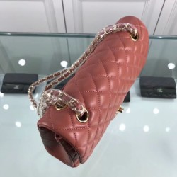 Replica Classic Jumbo Flap Bag A01112 Claret