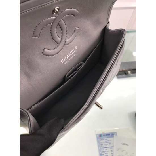 Fake Chevron Jumbo Flap Bag A01112 Gray Replica