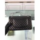 Replica Chevron Jumbo Flap Bag A01112 Black