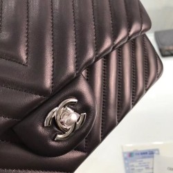Replica Chevron Jumbo Flap Bag A01112 Black
