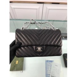 Replica Chevron Jumbo Flap Bag A01112 Black