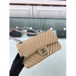 Replica Chevron Jumbo Flap Bag A01112 Apricot