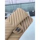 Replica Chevron Jumbo Flap Bag A01112 Apricot